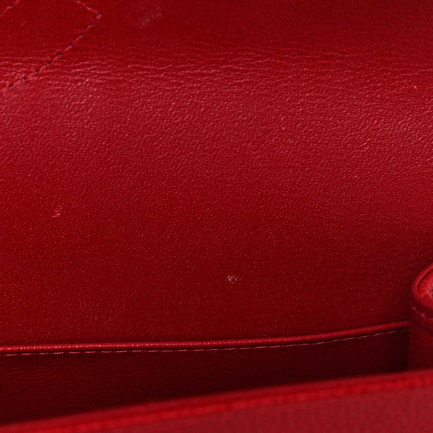 Caviar Quilted Jumbo Double Flap Red