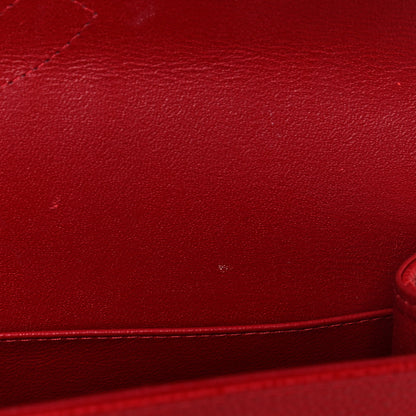 Chanel Caviar Quilted Jumbo Double Flap Red 15 of 18