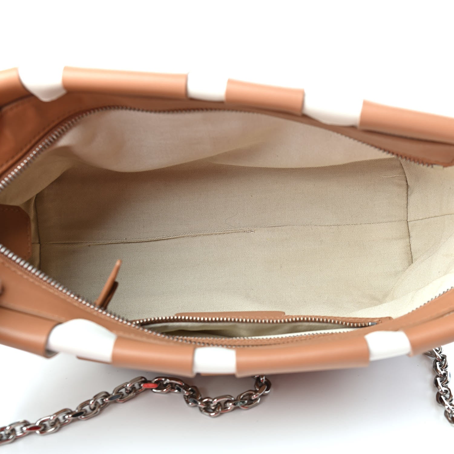 3.1 Phillip Lim Calfskin Odita Lattice Pouch Camel White 5 of 9
