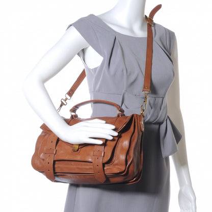 Proenza Schouler Lambskin PS1 Medium Satchel Saddle 2 of 8