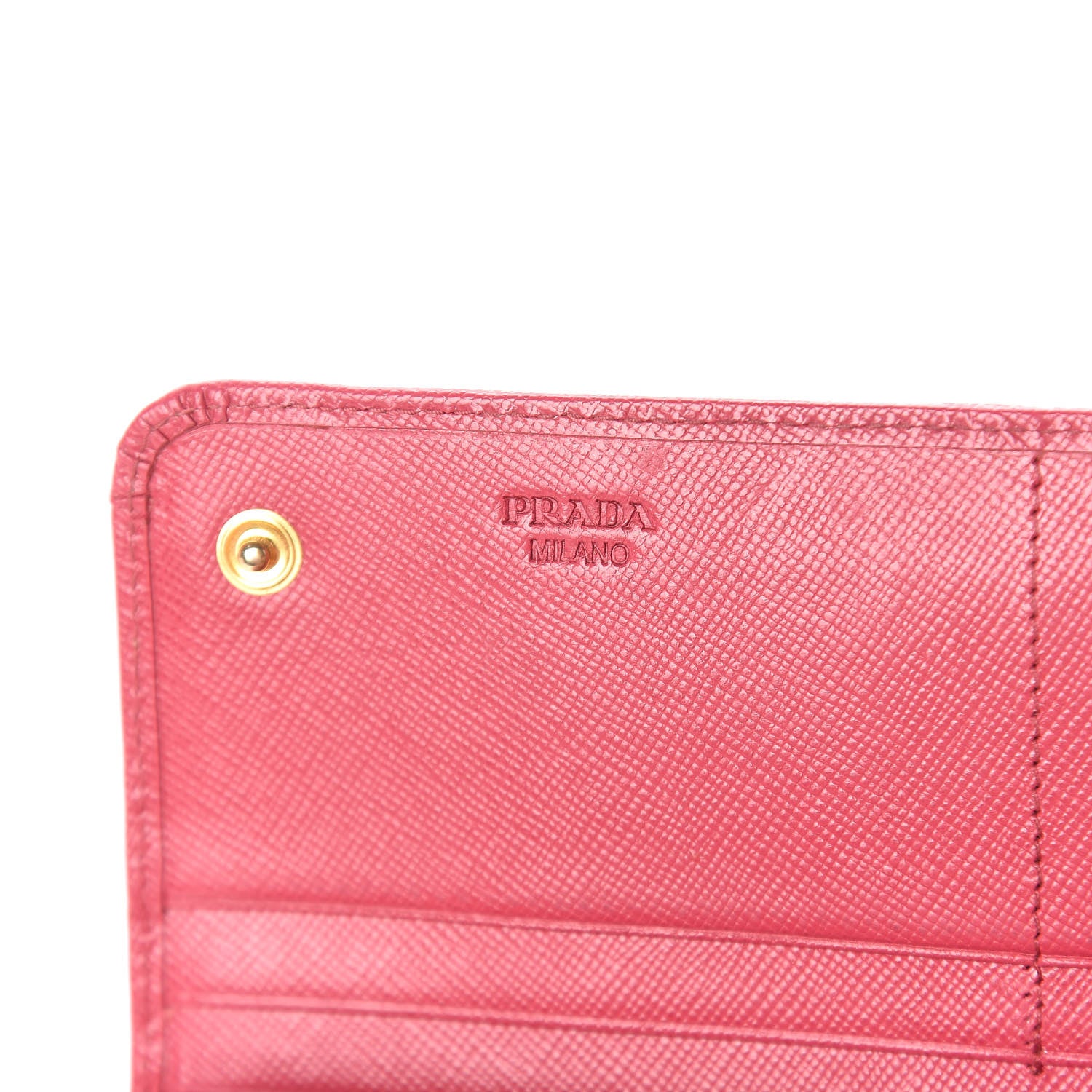 Prada Saffiano Bow Continental Wallet Peonia 6 of 9