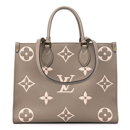 Louis Vuitton Empreinte Monogram Giant Onthego MM Tourterelle Creme 1 of 10