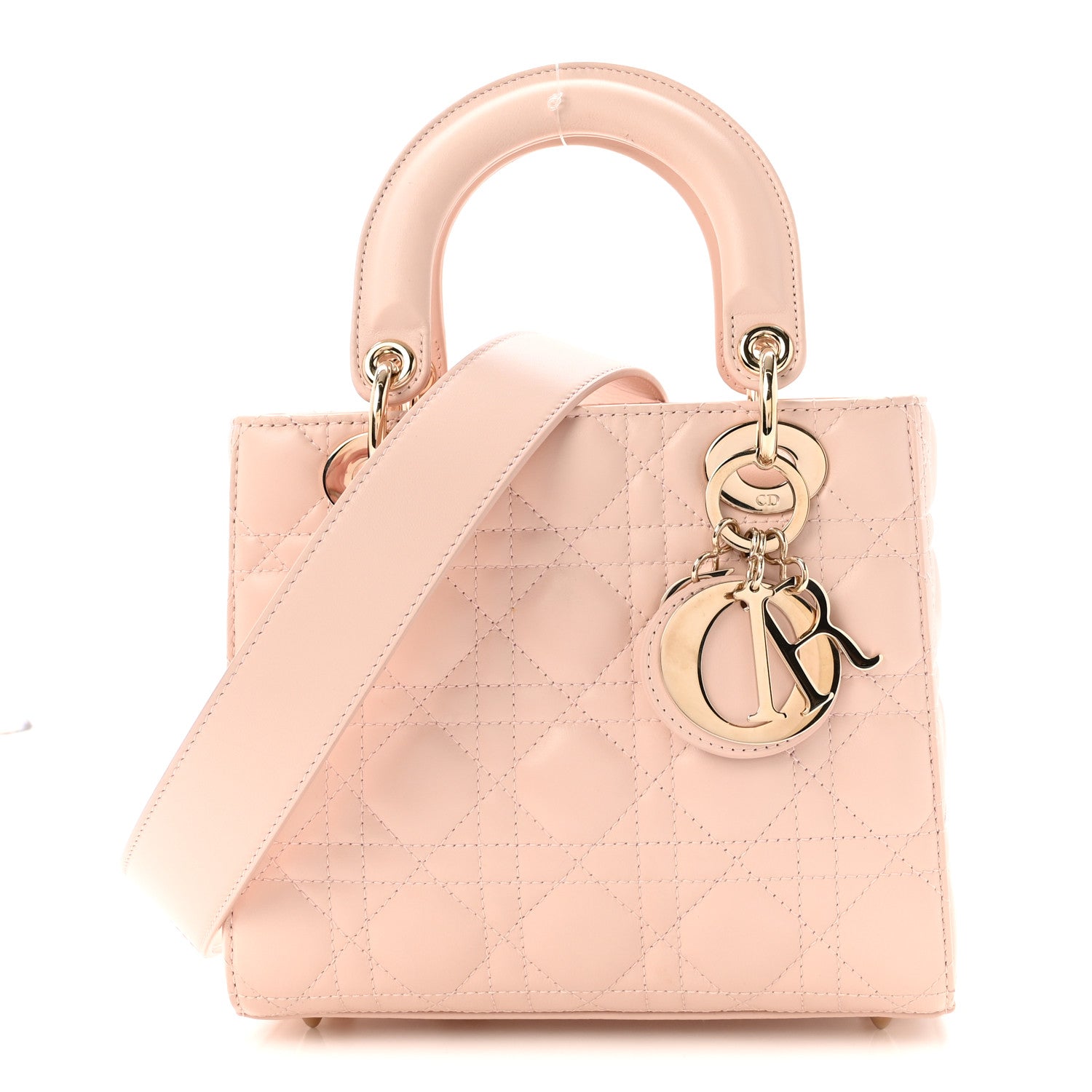 Christian Dior Lambskin Cannage Small My ABCDior Lady Dior Light Pink 1 of 9