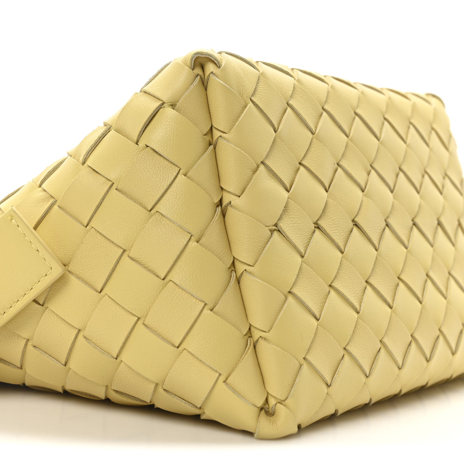 Bottega Veneta Nappa Intrecciato Tie Shoulder Bag Ice Cream