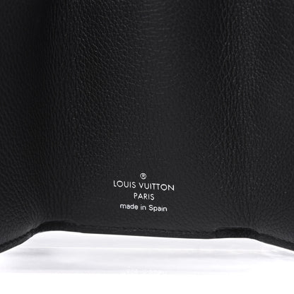 Louis Vuitton Calfskin Lockmini Wallet Black 6 of 6