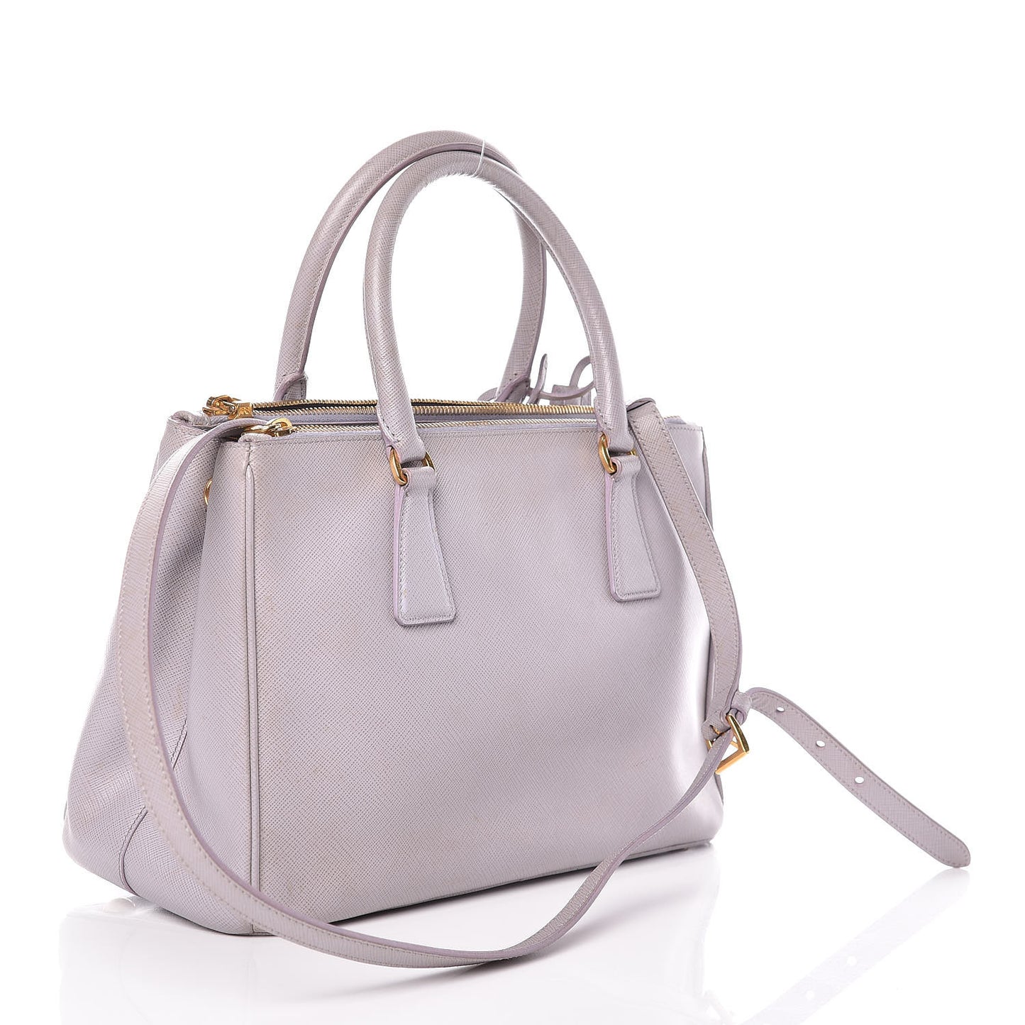 Saffiano Small Galleria Double Zip Tote Glicine