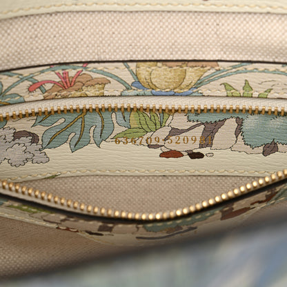 Gucci New Shangai Calfskin Tiger Savanah Small Jackie 1961 Hobo Chalky White Multicolor 7 of 11