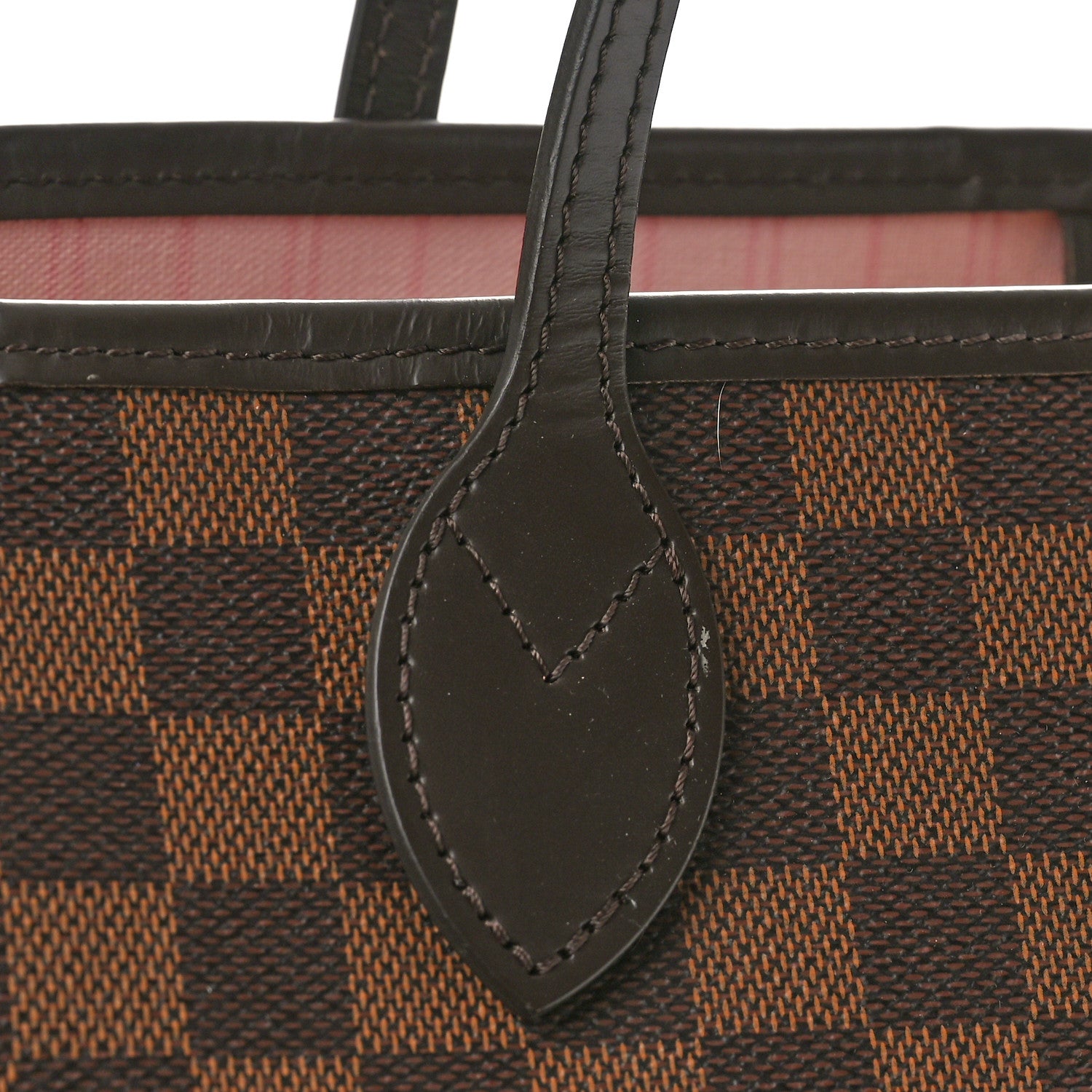 Louis Vuitton Damier Ebene Neo Neverfull MM Rose Ballerine 9 of 12