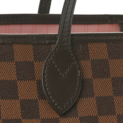 Louis Vuitton Damier Ebene Neo Neverfull MM Rose Ballerine 9 of 12