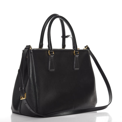 Prada Saffiano Medium Galleria Double Zip Tote Black 4 of 9