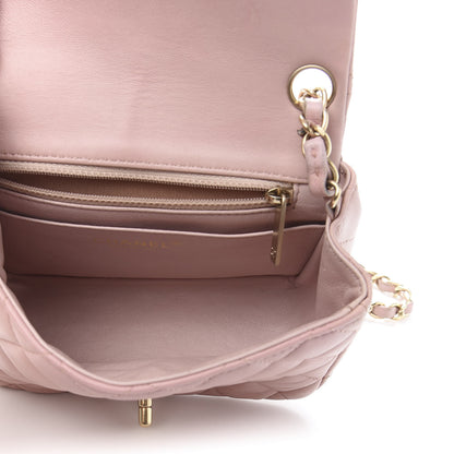 Chanel Lambskin Quilted Mini Square Flap Pink 5 of 13