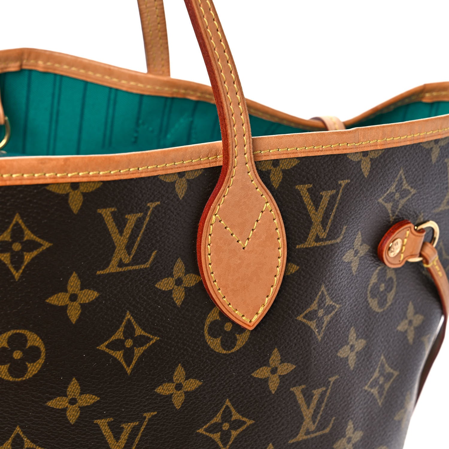 Louis Vuitton Monogram V Neverfull MM Turquoise 17 of 22