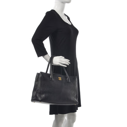 Chanel Calfskin Cerf Executive Shopper Tote Black 2 of 9