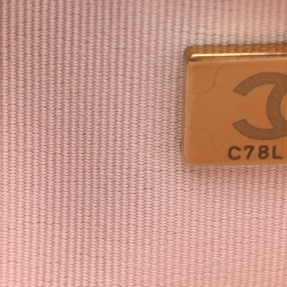 Chanel Caviar Quilted Crystal Enamel CC Wallet On Chain WOC Light Pink 7 of 12