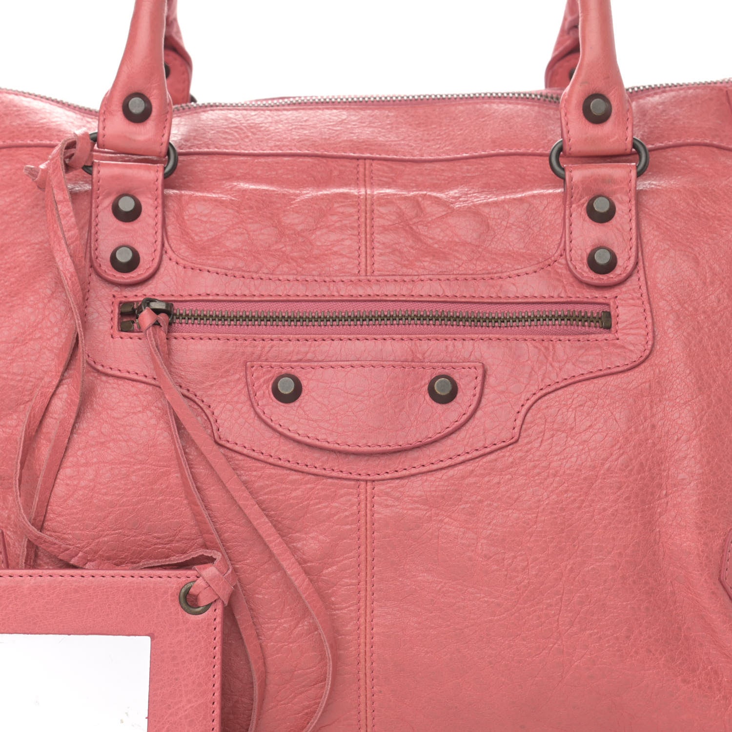 Balenciaga Agneau Classic Hardware Work Rose Bombon Raspberry 8 of 13