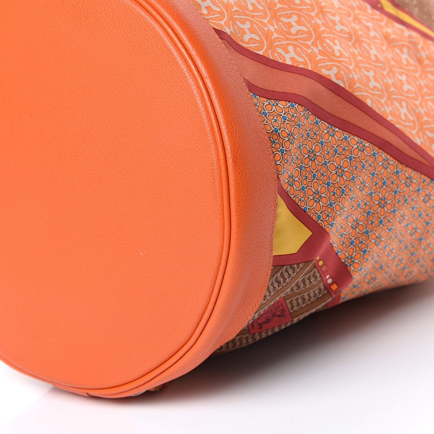 Hermes Silk Evercolor Carre en Cravates Soie Cool Flamingo Pink Deer Brown Orange 9 of 10