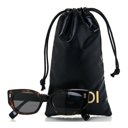 Fendi Acetate Fendi Bold Sunglasses FE40018I Havana Black 7 of 7