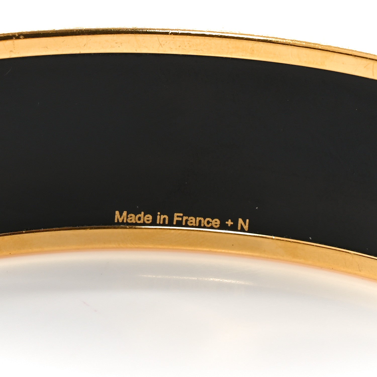 Hermes Enamel Printed Caleche Wide Bracelet Orange 5 of 5