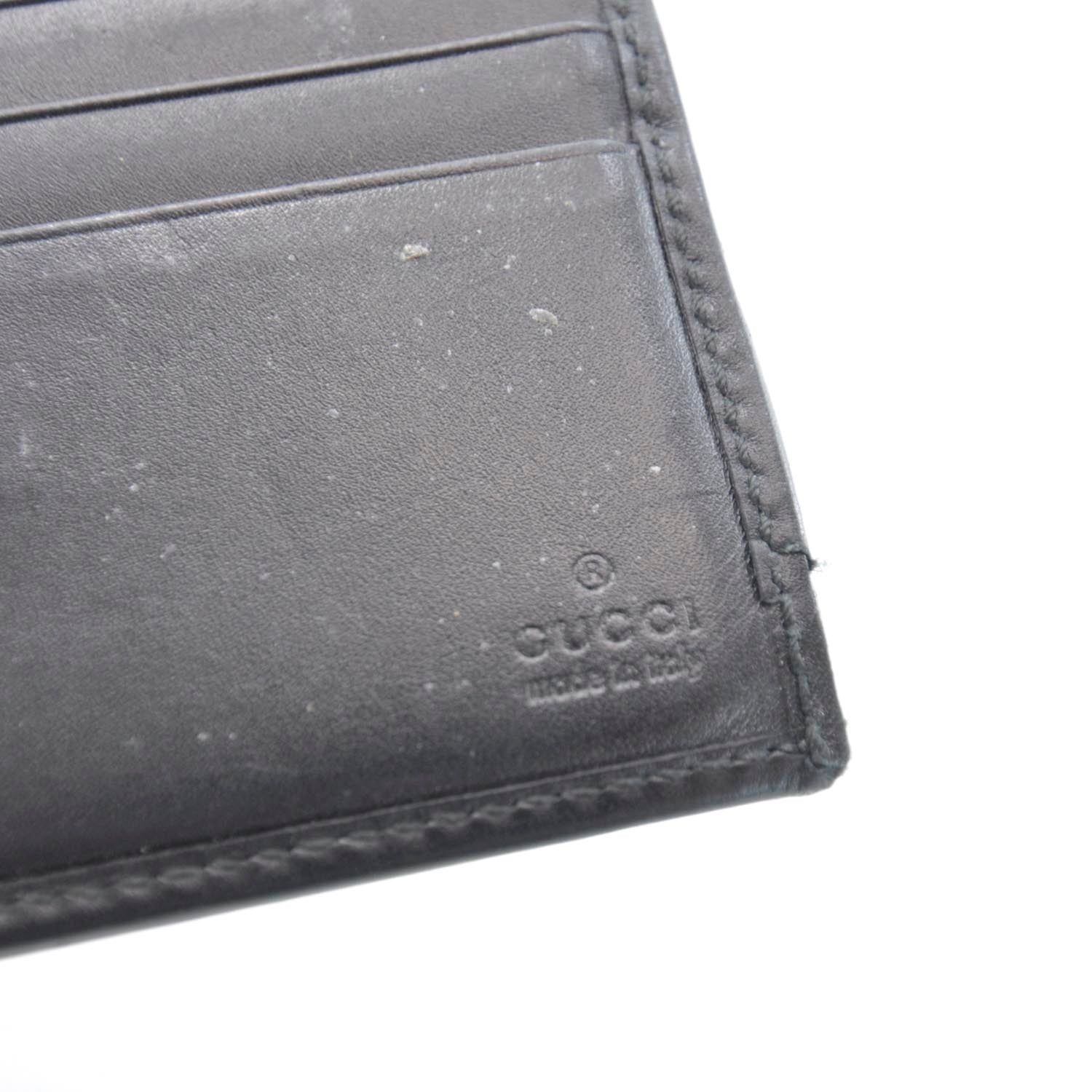 Gucci Mens Guccissima Web Bi-Fold Wallet Black 6 of 7