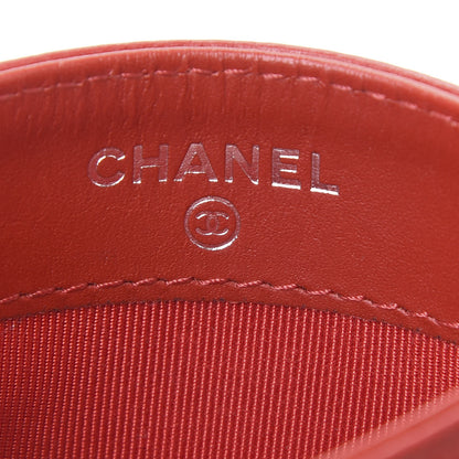 Chanel Caviar Quilted Card Holder Red 10 of 13