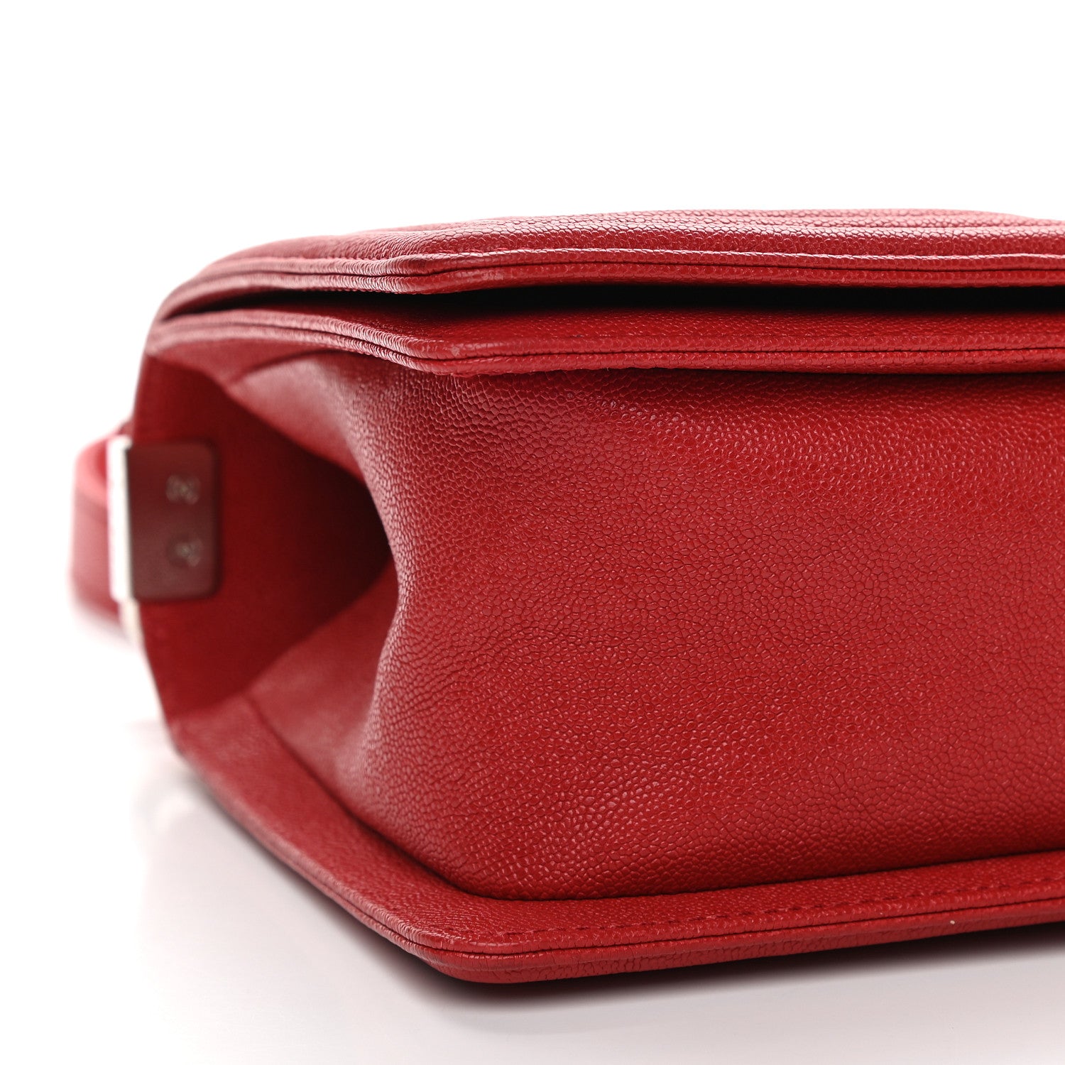 Chanel Caviar Quilted Medium Boy Flap Red 8 of 10