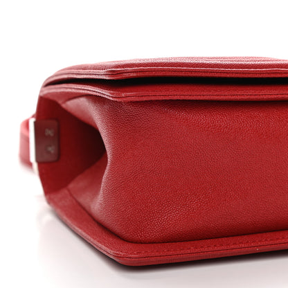 Chanel Caviar Quilted Medium Boy Flap Red 8 of 10