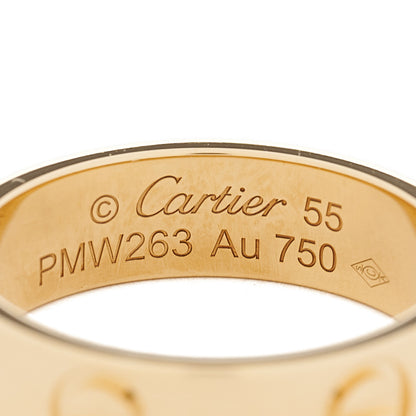 Cartier 18K Yellow Gold 5.5mm LOVE Ring 55 7.25 4 of 4