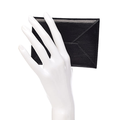 Hermes Lizard Niloticus Envelope Pouch Black 2 of 6