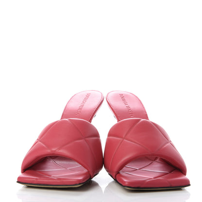 Bottega Veneta Nappa Quilted Rubber Lido Mule Sandals 38 Lollipop 2 of 9