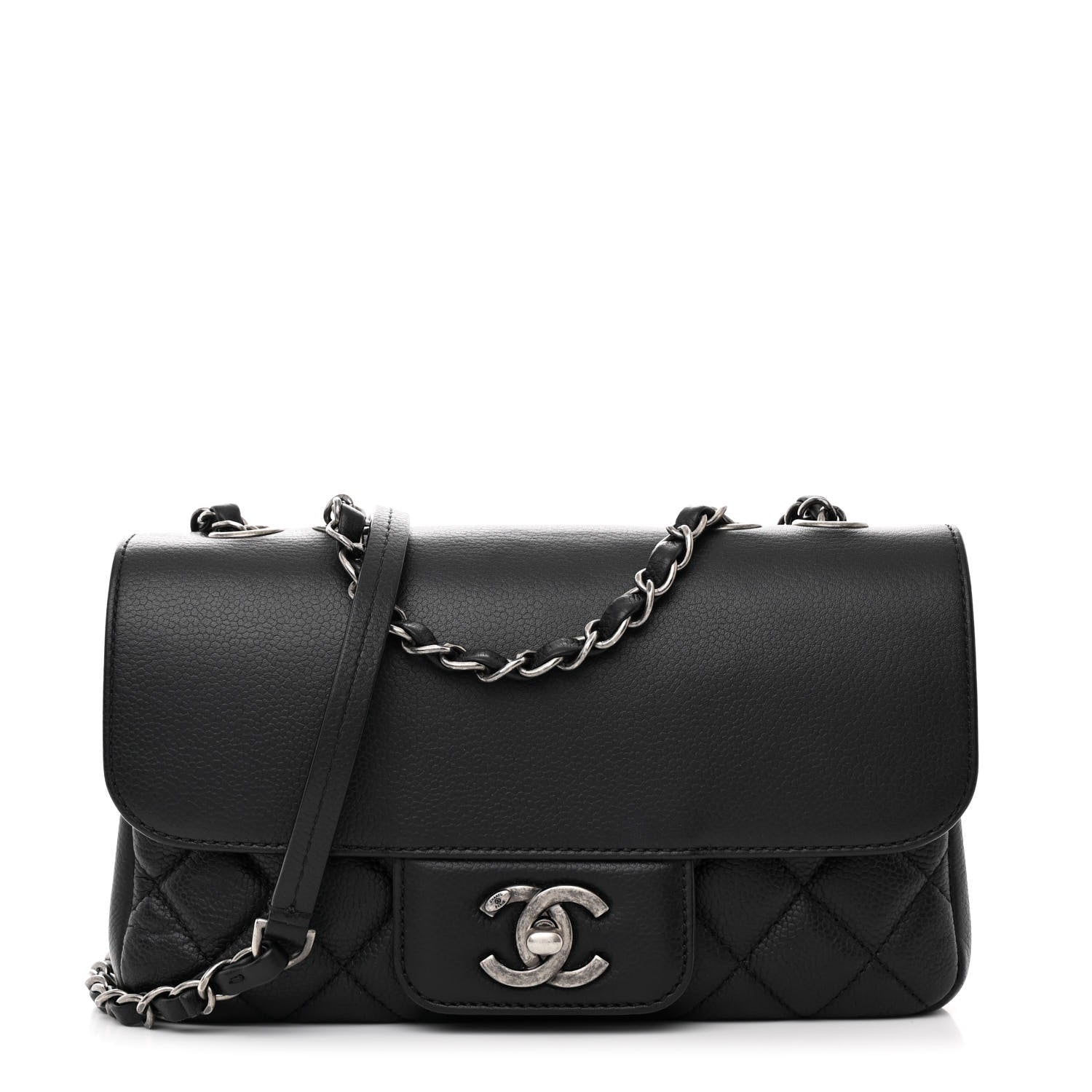Chanel Caviar All About Flap Bag Black 1 of 12