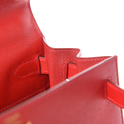 Hermes Epsom Kelly Sellier 28 Rouge Casaque 35 of 42