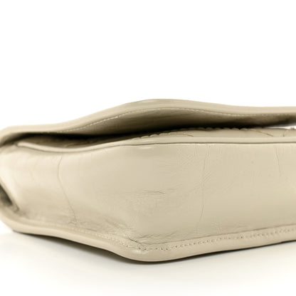 Saint Laurent Crinkled Calfskin Matelasse Monogram Niki Chain Wallet Crema Soft 8 of 10