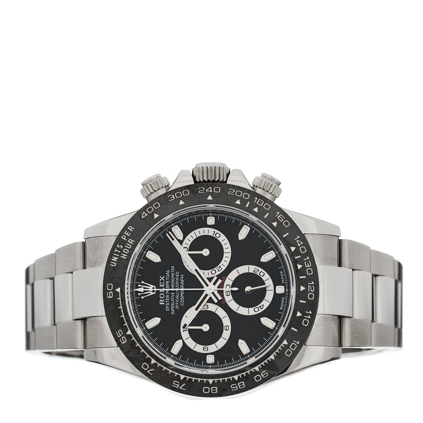 Stainless Steel 40mm Oyster Perpetual Cosmograph Daytona Watch Black 116500LN