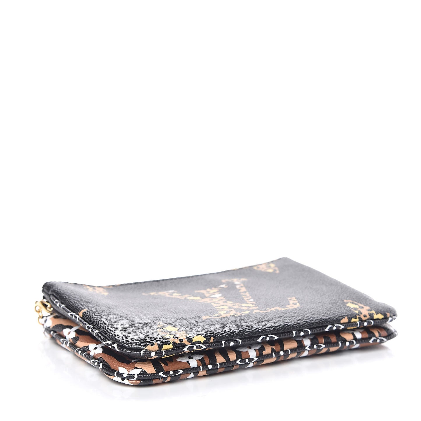 Monogram Giant Jungle Pochette Double Zip Black