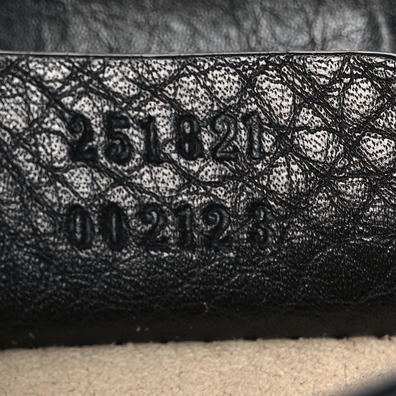 Gucci Pebbled Calfskin Small 1973 Chain Shoulder Bag Black 7 of 9