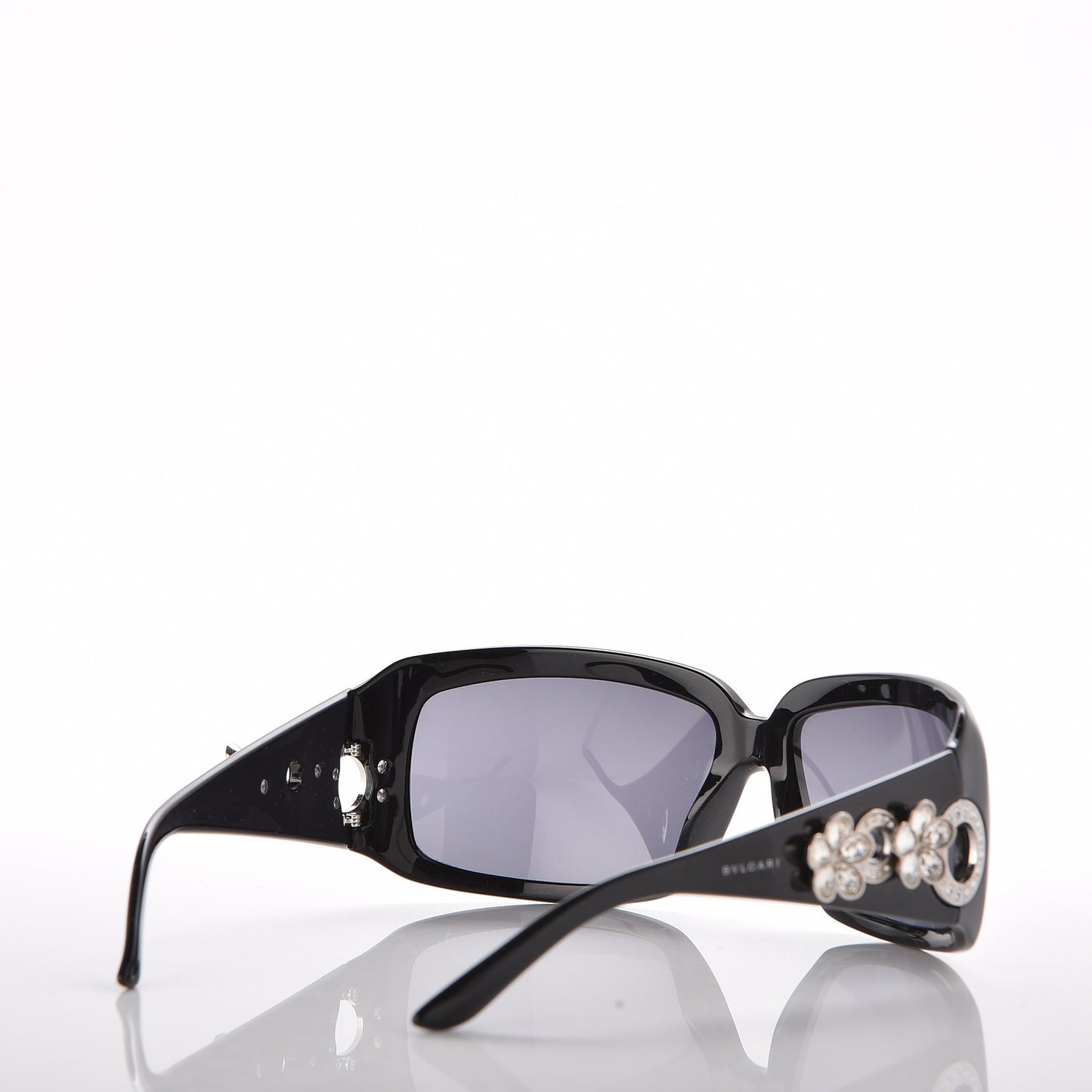 Flower Crystal 857-B Sunglasses Black