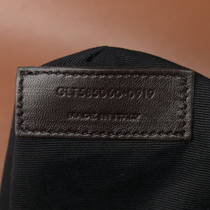 Saint Laurent Smooth Calfskin Carre Satchel Brown 6 of 9