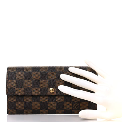 Louis Vuitton Damier Ebene Sarah Wallet 2 of 11