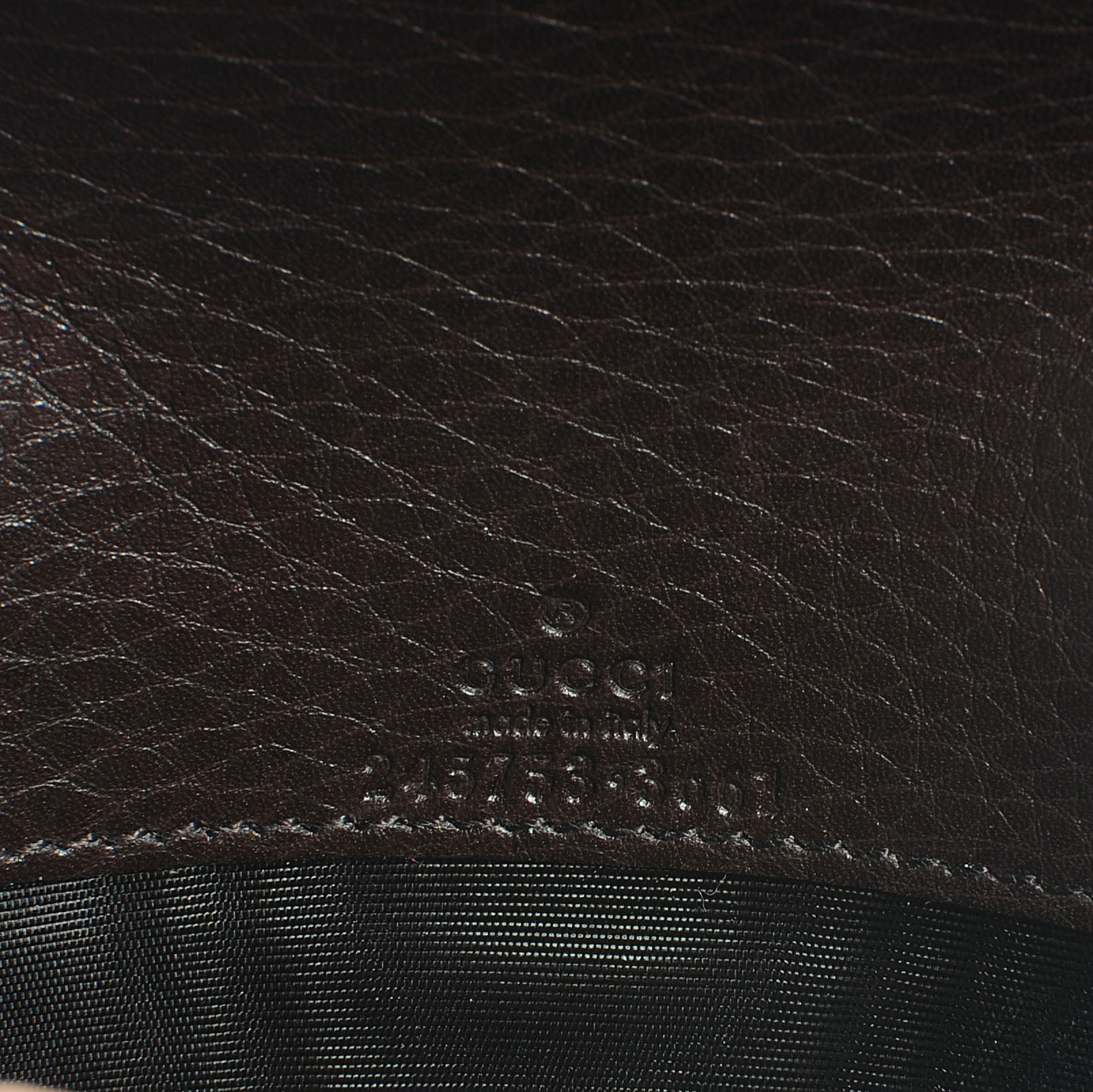 Gucci Leather Heritage Chain Wallet Chocolate Brown 7 of 7