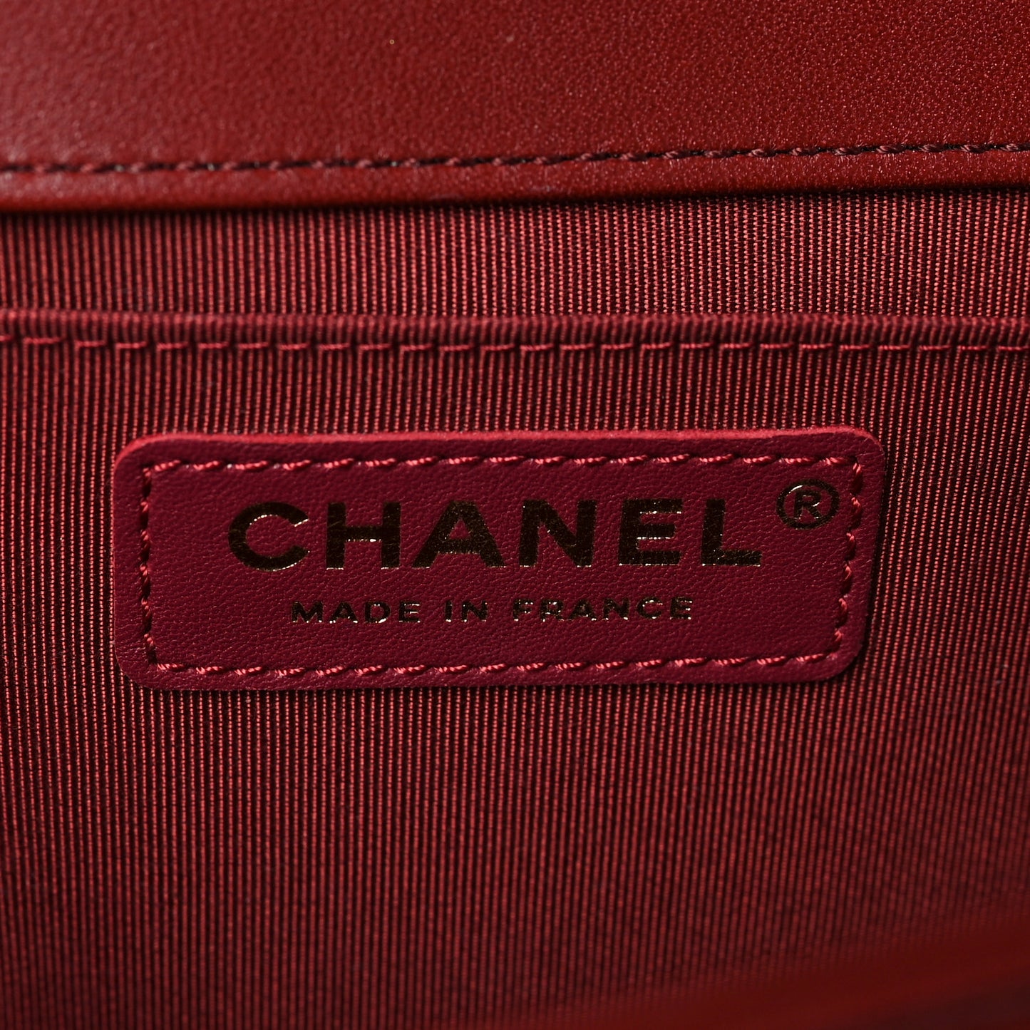 Lambskin Quilted Medium Boy Flap Burgundy
