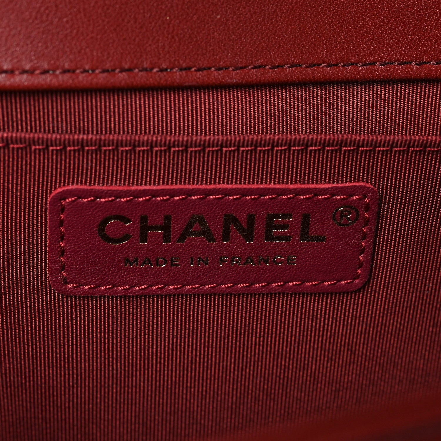 Chanel Lambskin Quilted Medium Boy Flap Burgundy 5 of 7