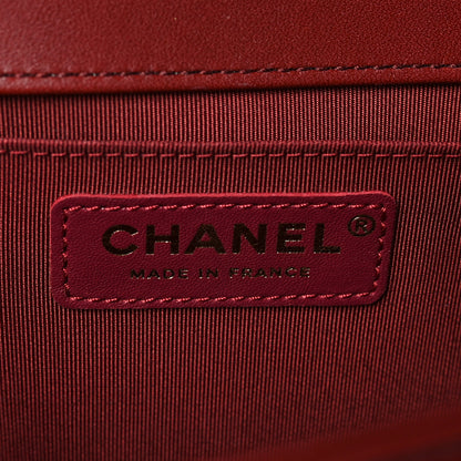 Chanel Lambskin Quilted Medium Boy Flap Burgundy 5 of 7