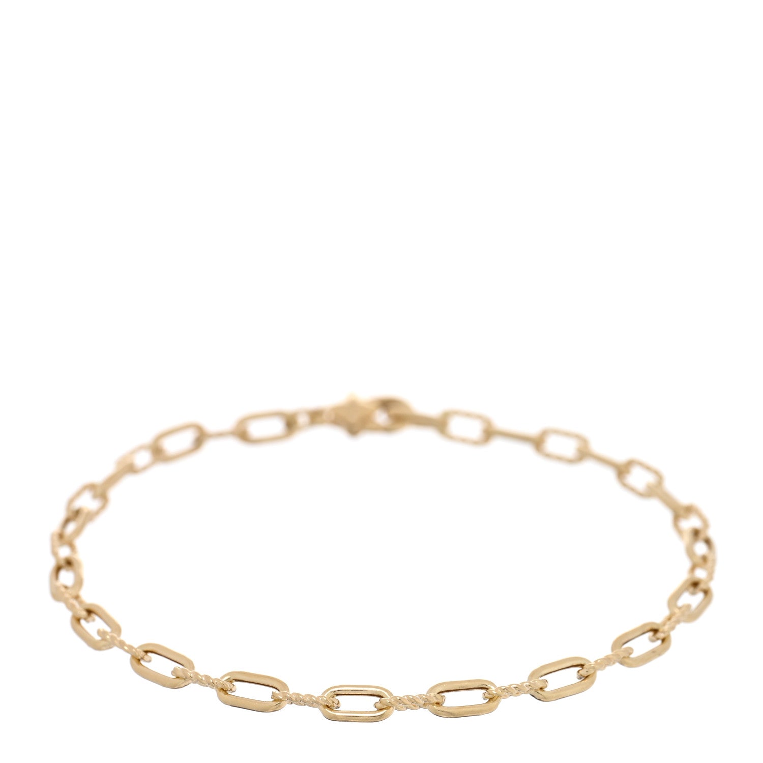 David Yurman 18K Yellow Gold Madison 3mm Classic Chain Bracelet 1 of 3