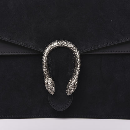 Gucci Suede Medium Dionysus Shoulder Bag Black 10 of 11