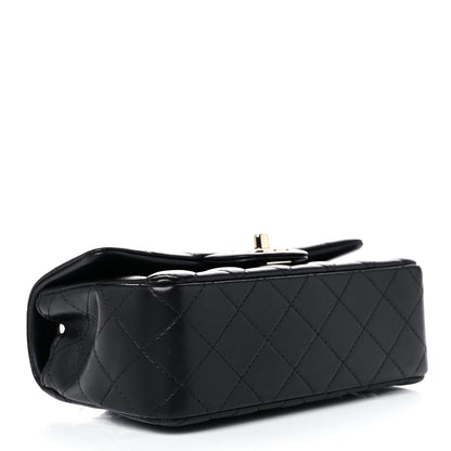 Chanel Lambskin Quilted Mini Rectangular Flap Black 4 of 10