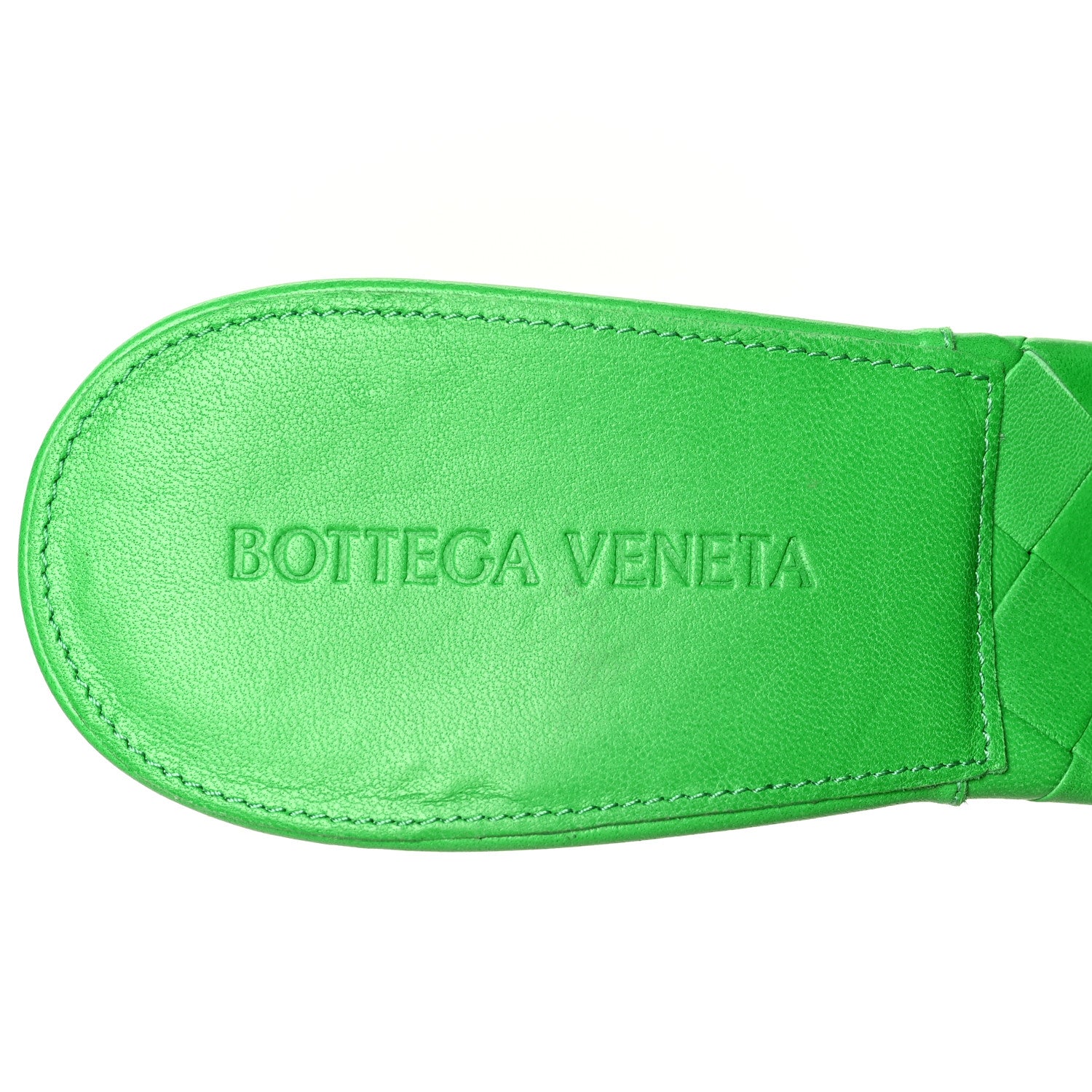 Bottega Veneta Nappa Maxi Intrecciato Lido 90mm Mule Sandals 40 Grass 7 of 7