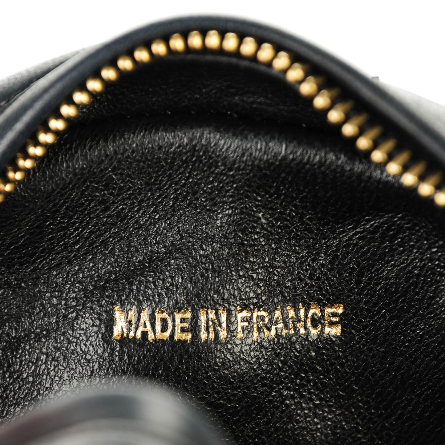 Lambskin Tassel Camera Case Black