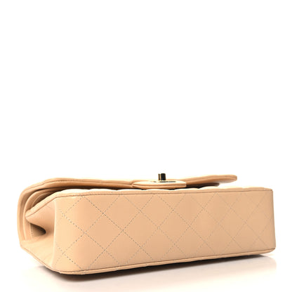 Chanel Lambskin Quilted Medium Double Flap Beige 4 of 11