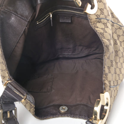 Gucci Monogram Medium Charlotte Hobo Brown 4 of 9