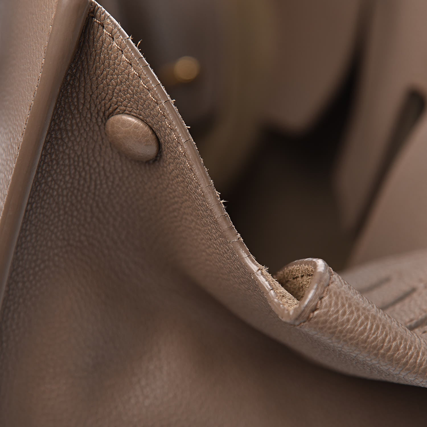 Celine Crisped Calfskin Medium Tie Knot Tote Taupe 15 of 31